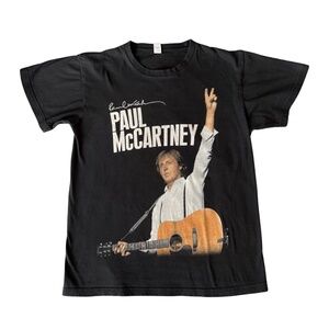 Paul McCartney Tour Tee 2011 On The Run Detroit Graphic Band Shirt Small